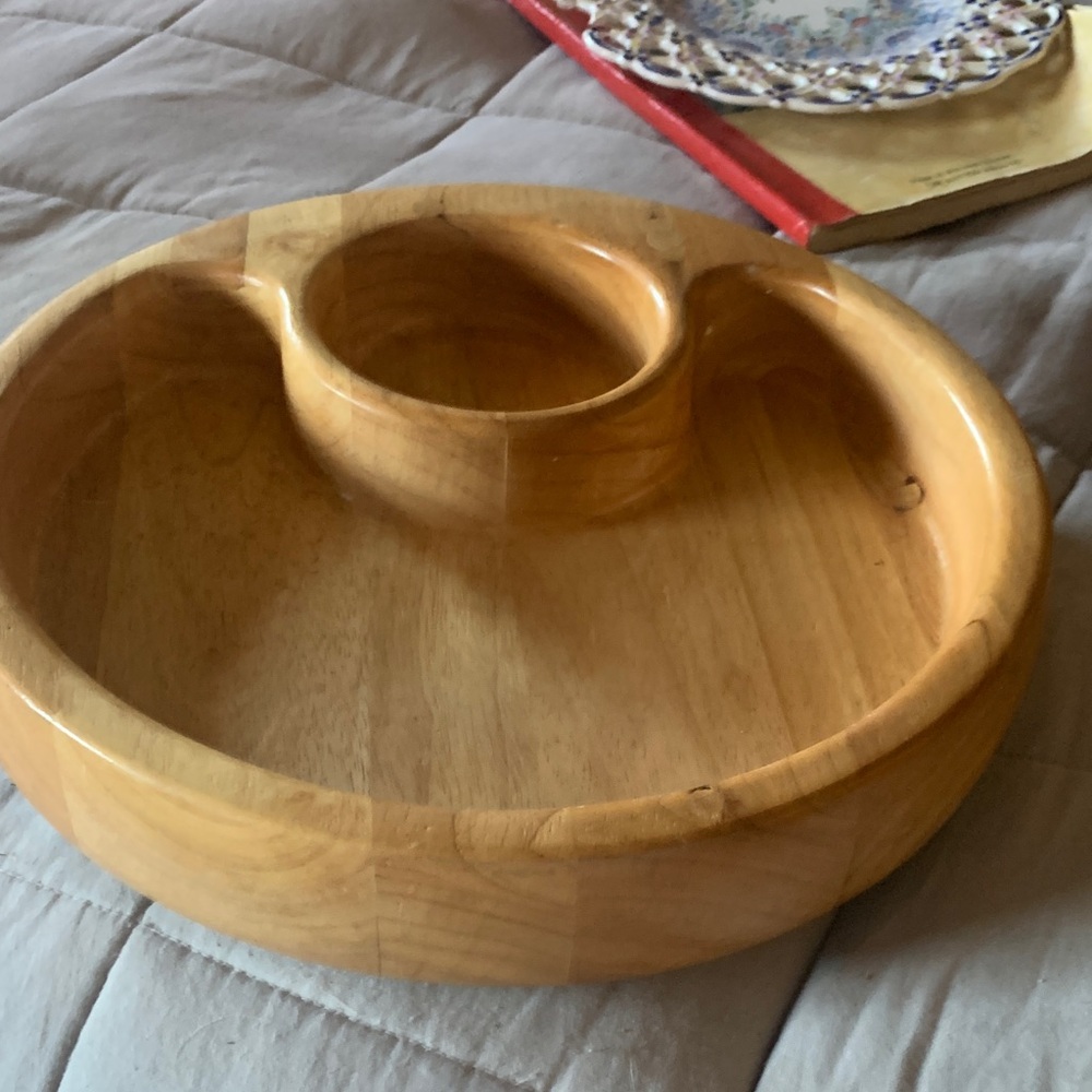 Source Unknown Wooden Serveware Bowl